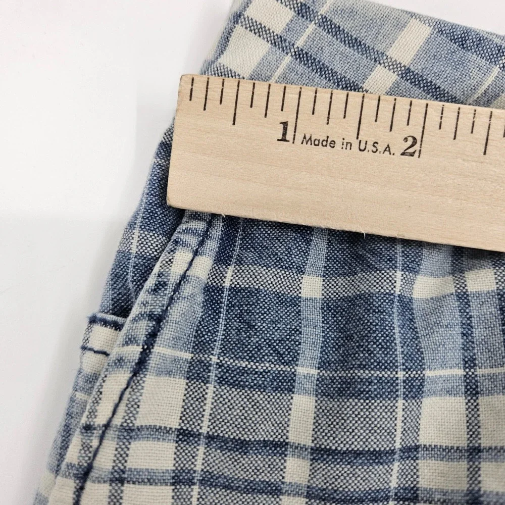 Tommy Bahama Shorts Mens 38 Plaid Casual Blue White Preppy‎ Casual